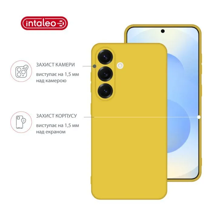 Чохол до мобільного телефона Intaleo Silicone Samsung Galaxy S25 Plus Yellow (1283126616822) зображення 3