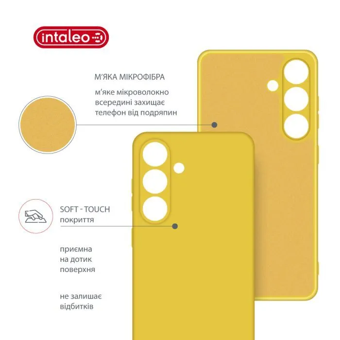 Чохол до мобільного телефона Intaleo Silicone Samsung Galaxy S25 Plus Yellow (1283126616822) зображення 5