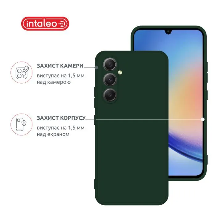 Чохол до мобільного телефона Intaleo SoftShell Samsung Galaxy A17 Dark Green (1283126636004) зображення 3