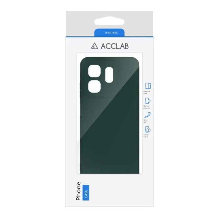 Чохол до мобільного телефона ACCLAB SoftShell Infinix Hot 50i Dark Green (1283126611643) зображення 2