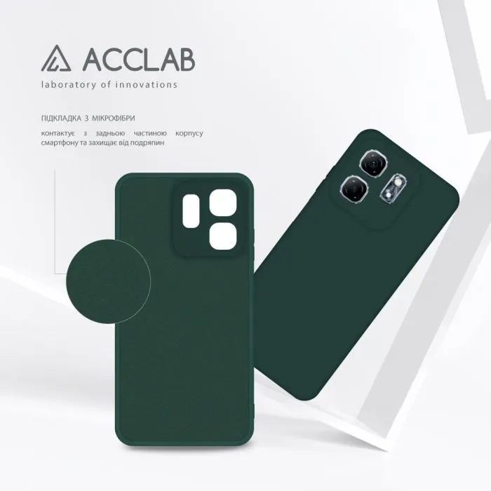 Чохол до мобільного телефона ACCLAB SoftShell Infinix Hot 50i Dark Green (1283126611643) зображення 5