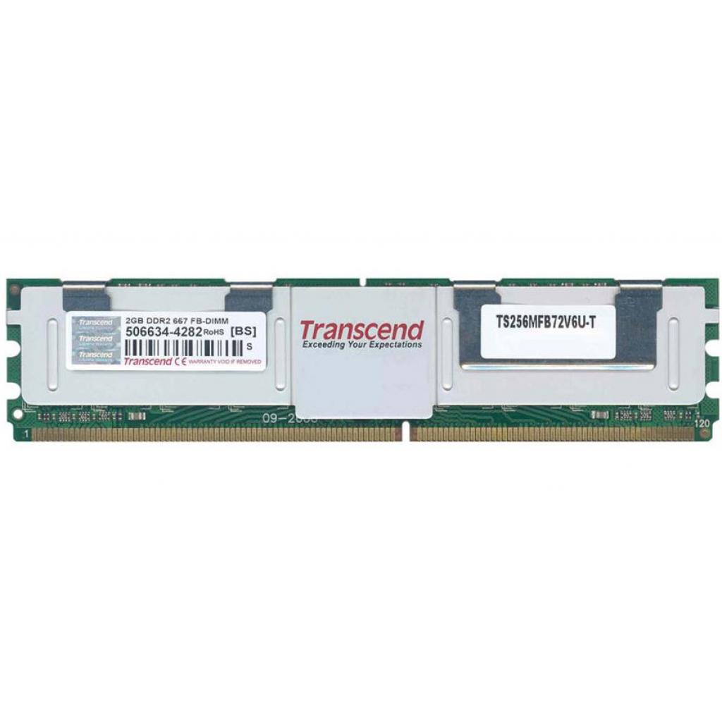 Модуль пам'яті для сервера DDR2 2048Mb Transcend (TS256MFB72V6U-T)