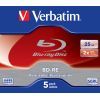 Диск BD Verbatim BD-RE 25Gb 2x Jewel 5шт Hard Coat (43615) изображение 2
