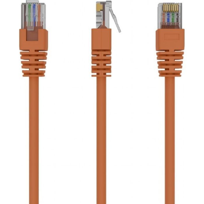 Патч-корд 0.5м, UTP, cat.5e, CCA, orange Cablexpert (PP12-0.5M/O)