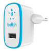 Зарядное устройство Belkin USB Home Charger (220V, USB 2.1A) (F8J052vfBLU)