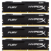 Модуль пам'яті для комп'ютера DDR4 32GB (4x8GB) 2133 MHz Fury Black Kingston Fury (ex.HyperX) (HX421C14FBK4/32)