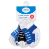 Шкарпетки дитячі Luvable Friends 3 пари неслизькі, для хлопчиків (23117.6-12 M)