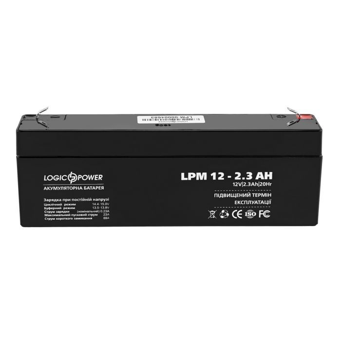 Батарея к ИБП LogicPower LPM 12В 2.3 Ач (4132) изображение 2