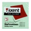 Бумага для заметок Axent with adhesive layer 75x75мм, 100sheets., pastel green (2314-02-А) изображение 2