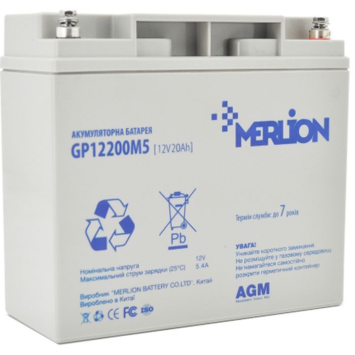 Батарея к ИБП Merlion 12V-20Ah (GP12200M5)
