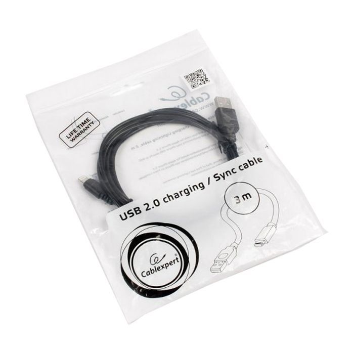 Дата кабель USB 2.0 AM to Micro 5P 1.8m Cablexpert (CCP-mUSB2-AMBM-6) изображение 4