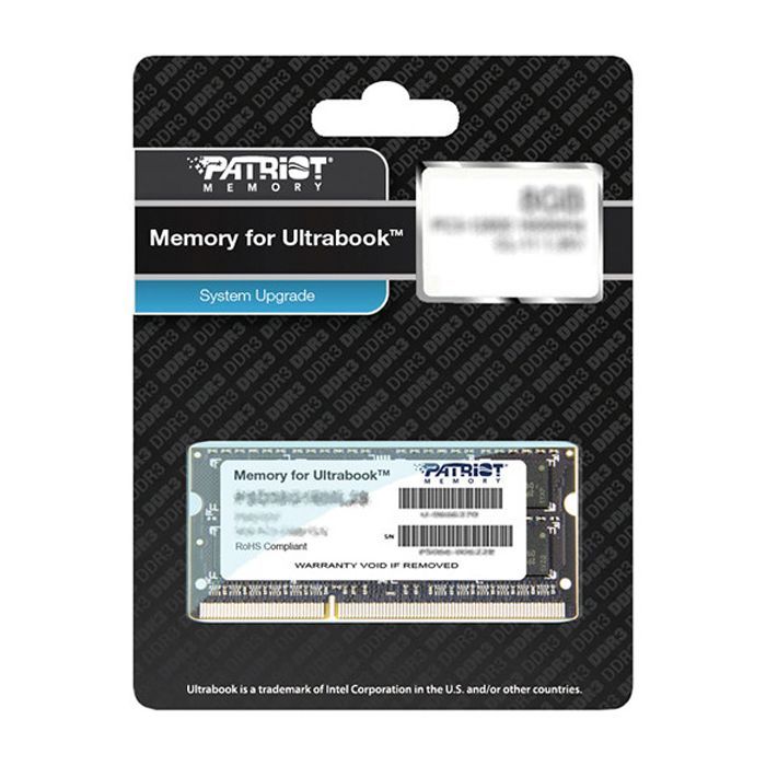 Модуль памяти для ноутбука SoDIMM DDR3L 4GB 1600 MHz Patriot (PSD34G1600L2S) изображение 4