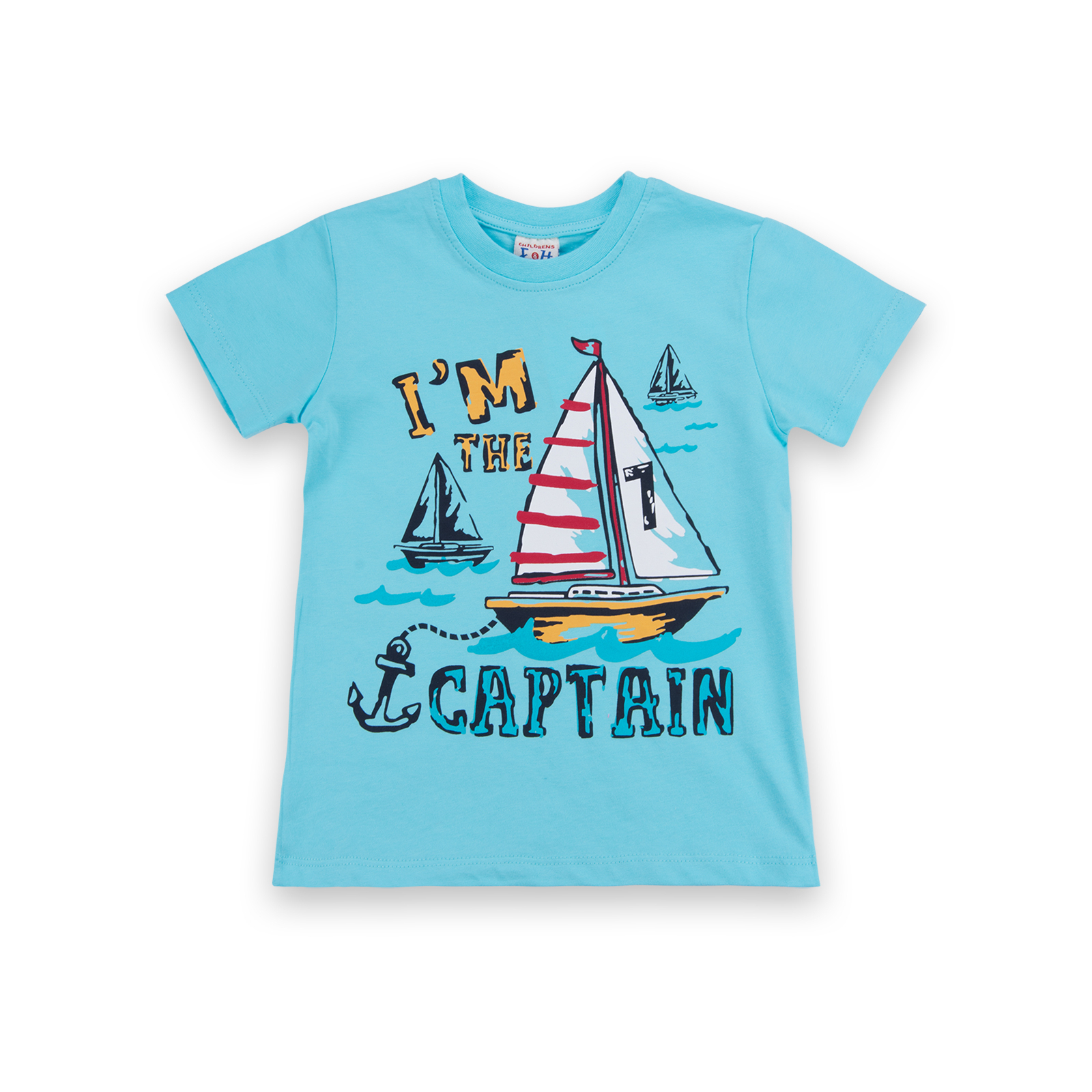 Набор детской одежды E&H с корабликами "I'm the captain" (8306-92B-blue) изображение 2