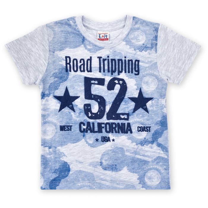 Футболка дитяча Breeze "52 California" (8763-128B-gray)