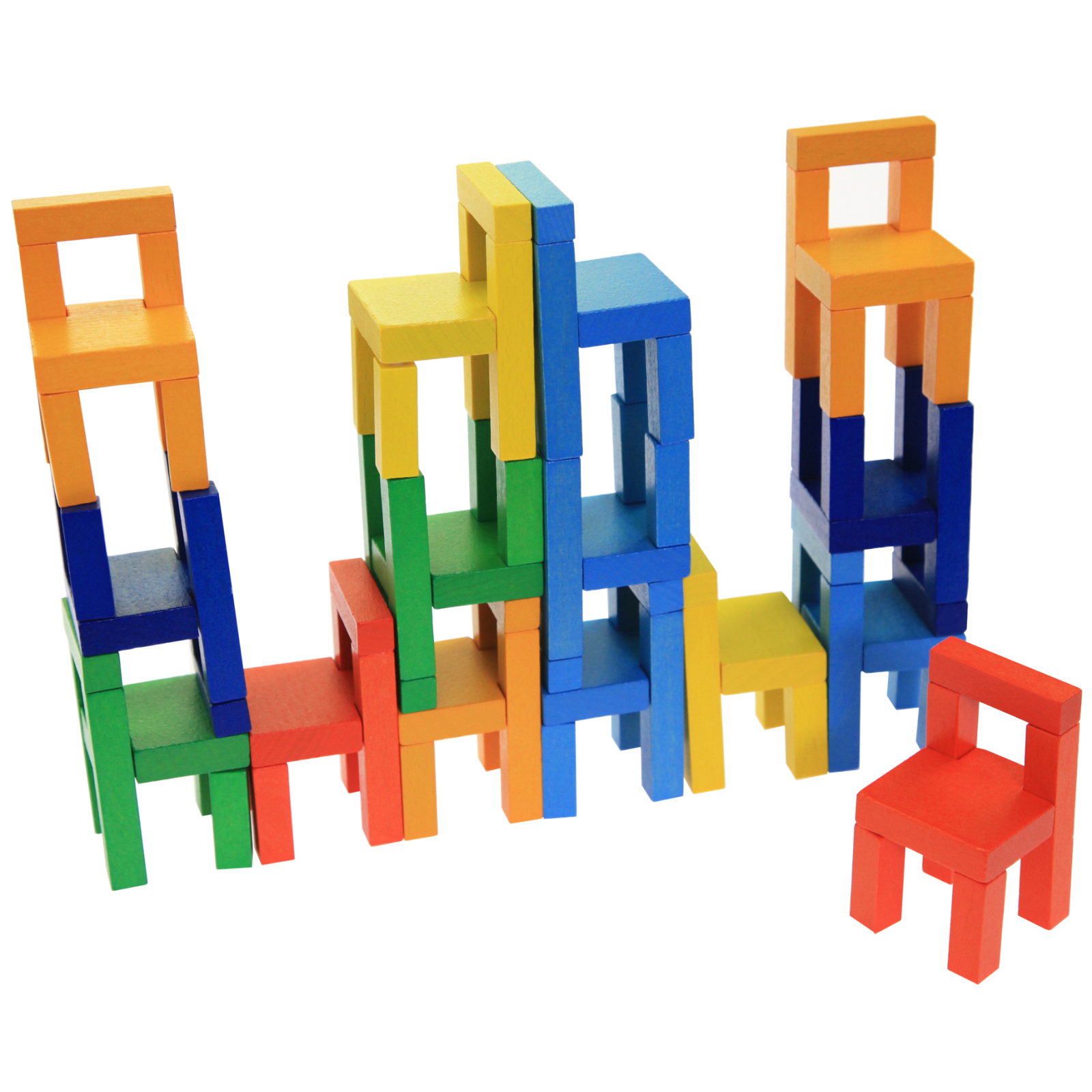 Розвиваюча іграшка Goki Балансирующие стулья (56929) зображення 2