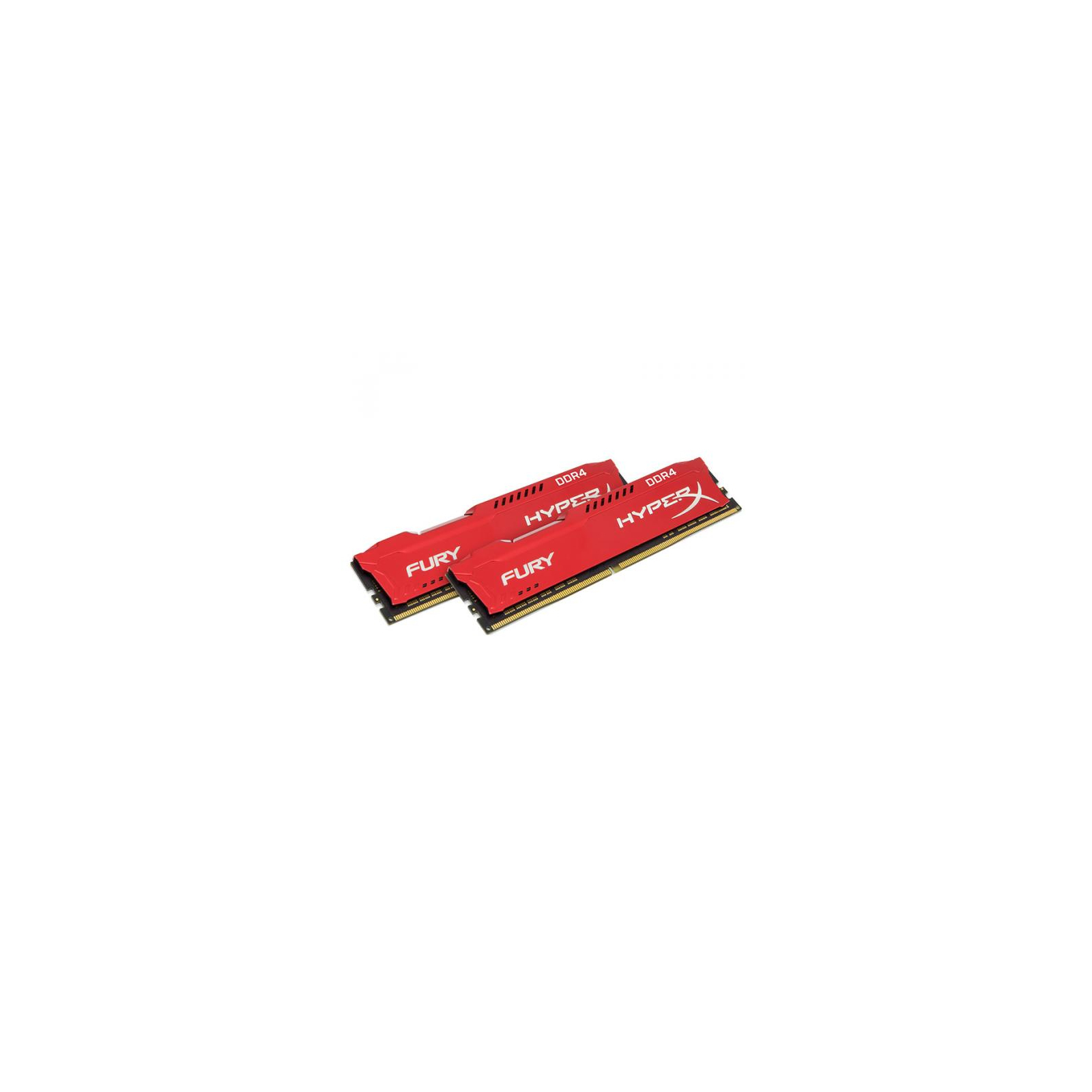 Модуль памяти для компьютера DDR4 16GB (2x8GB) 2666 MHz HyperX FURY Red Kingston Fury (ex.HyperX) (HX426C16FR2K2/16) изображение 2