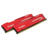 Модуль пам'яті для комп'ютера DDR4 16GB (2x8GB) 2666 MHz HyperX FURY Red Kingston Fury (ex.HyperX) (HX426C16FR2K2/16) зображення 2