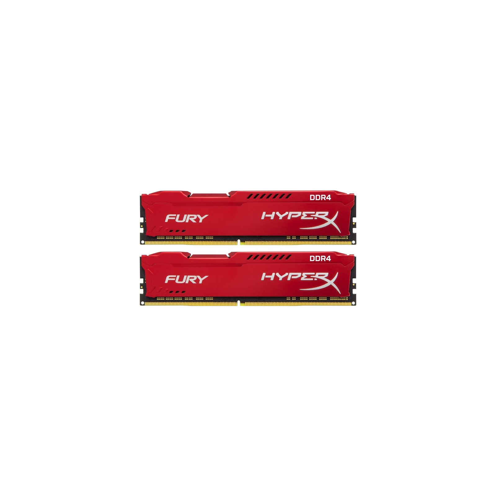 Модуль пам'яті для комп'ютера DDR4 16GB (2x8GB) 2666 MHz HyperX FURY Red Kingston Fury (ex.HyperX) (HX426C16FR2K2/16)