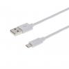 Дата кабель USB 2.0 AM to Micro 5P 1.0m White Grand-X (PM01W) изображение 2