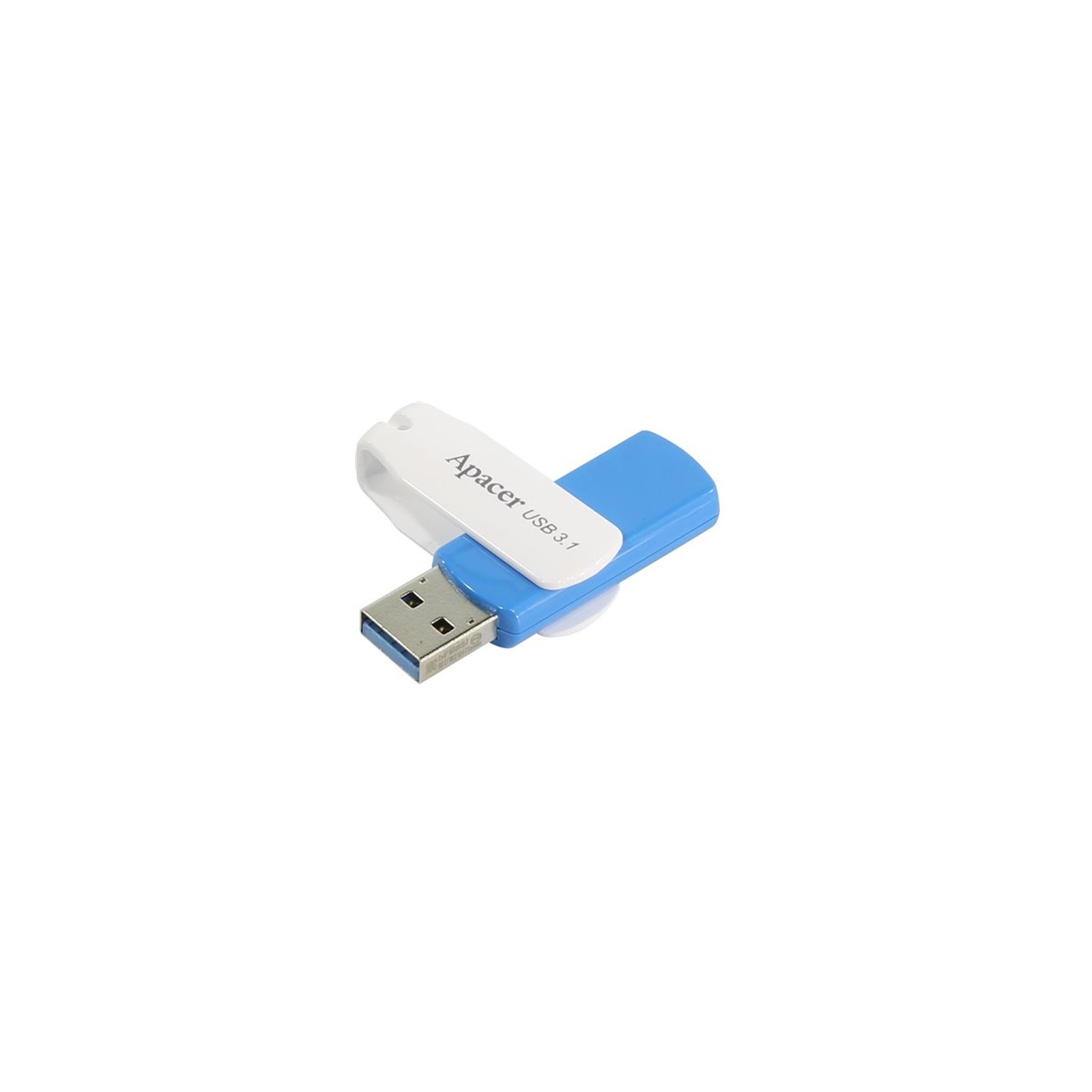 USB флеш накопитель Apacer 16GB AH357 Blue USB 3.1 (AP16GAH357U-1) изображение 4
