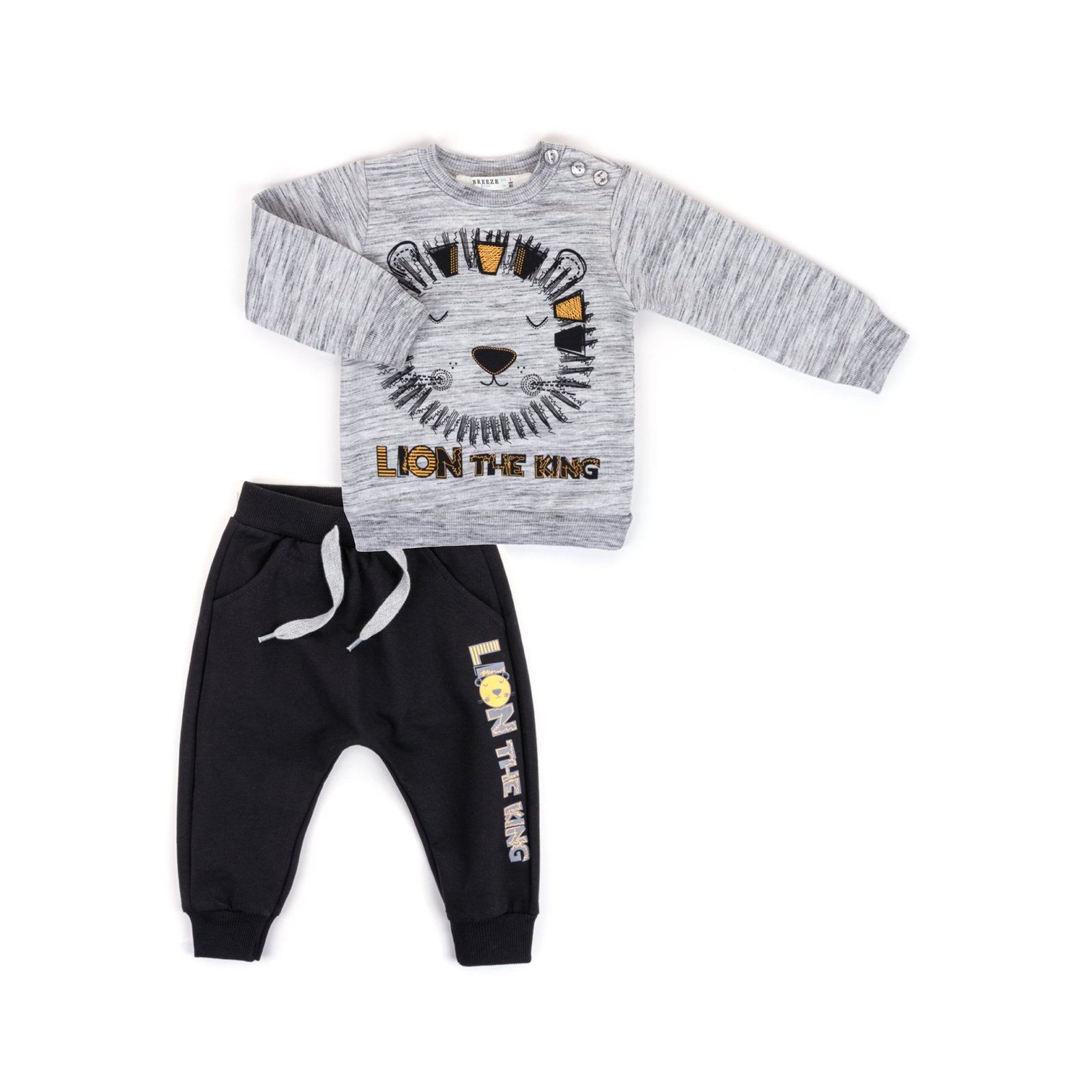 Набір дитячого одягу Breeze "LION THE KING" (6679-80B-gray)