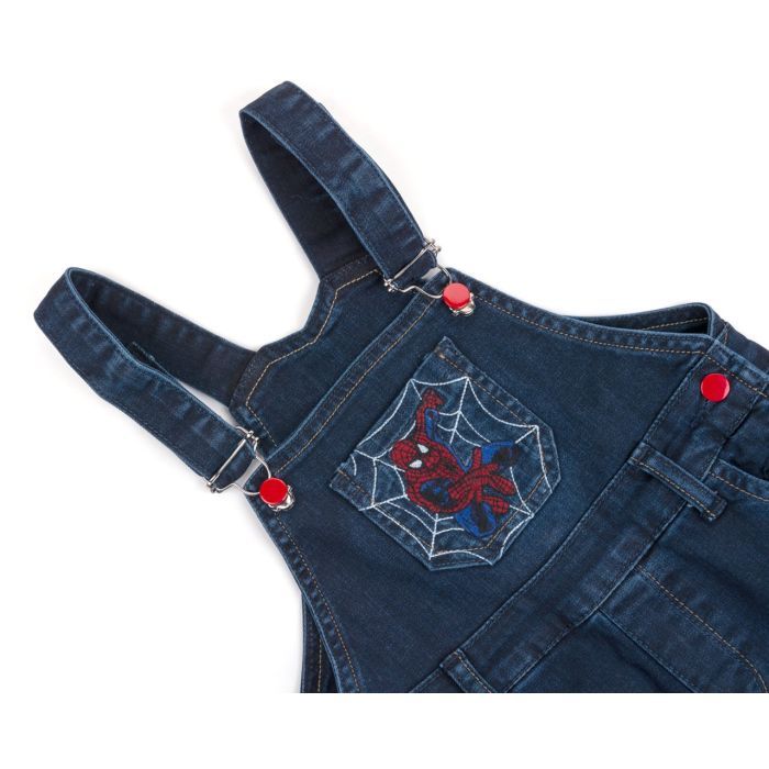 Комбинезон детский A-Yugi джинсовый утепленный (1074-128B-blue) изображение 4