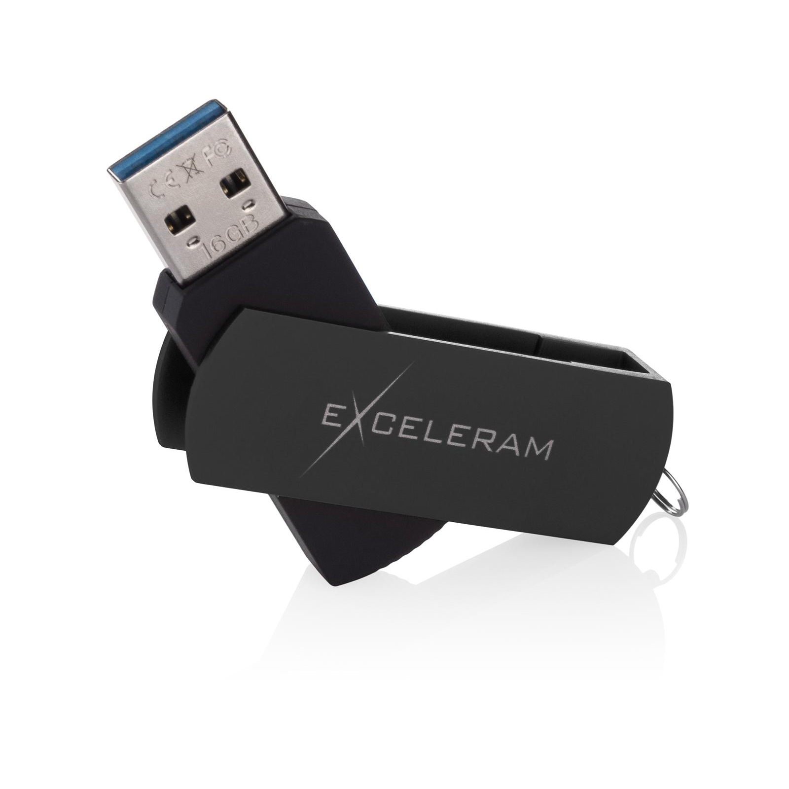 USB флеш накопичувач eXceleram 16GB P2 Series Black/Black USB 3.1 Gen 1 (EXP2U3BB16) зображення 3