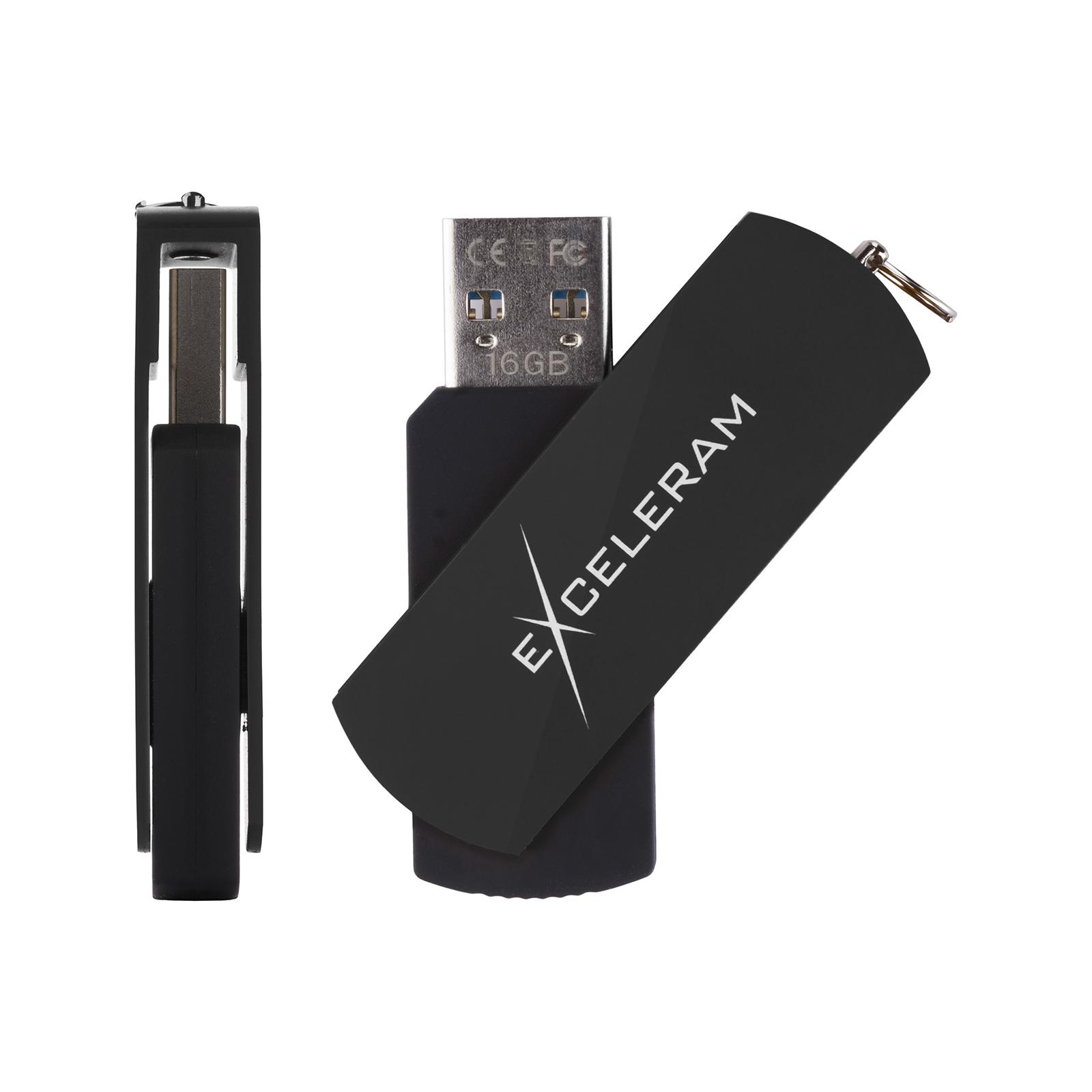 USB флеш накопитель eXceleram 16GB P2 Series Black/Black USB 3.1 Gen 1 (EXP2U3BB16) изображение 4