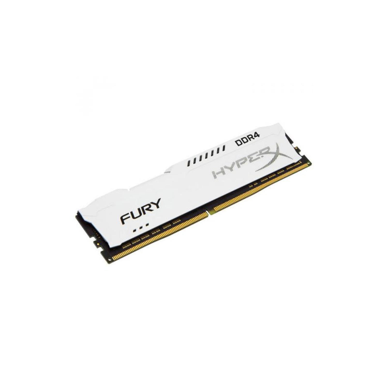 Модуль пам'яті для комп'ютера DDR4 8GB 3466 MHz HyperX FURY White Kingston Fury (ex.HyperX) (HX434C19FW2/8) зображення 2