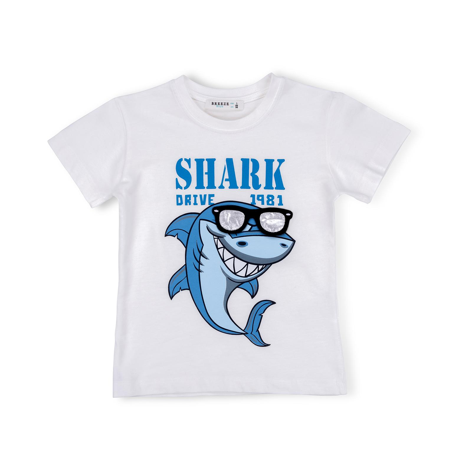 Набір дитячого одягу Breeze з акулою в окулярах (10931-104B-beige) зображення 2