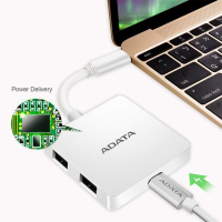 Концентратор ADATA Type-C to 2xUSB3.1/Type-C/HDMI (ACH3PL-HUB-CWH) изображение 5