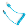 Дата кабель USB 2.0 AM to Micro 5P Spring 1m blue Vinga (VCPDCMS1B) изображение 2