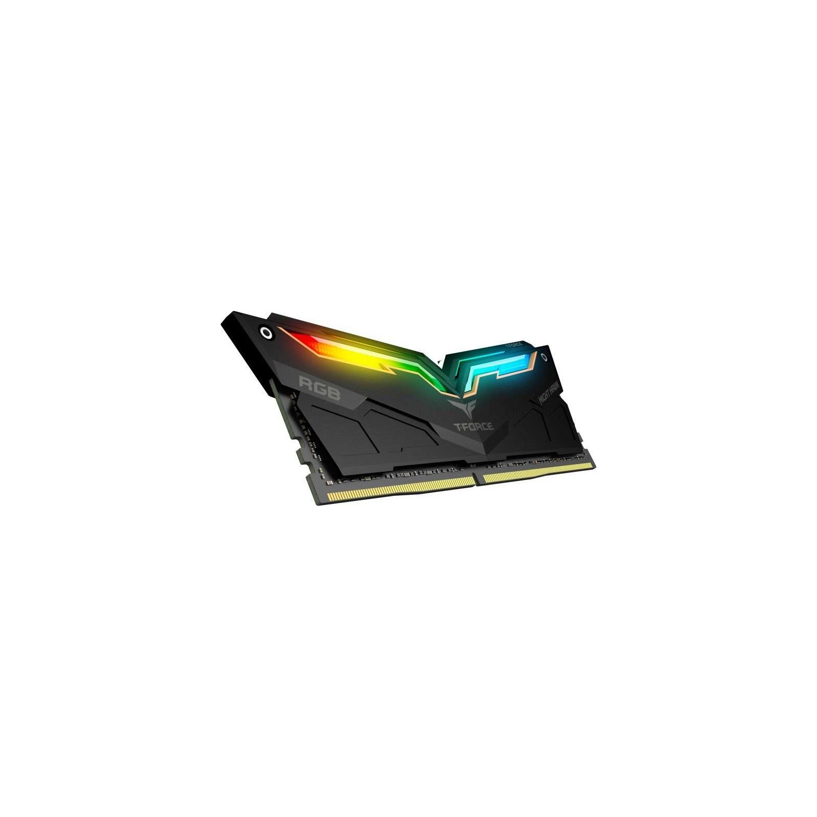 Модуль памяти для компьютера DDR4 16GB (2x8GB) 3000 MHz T-Force Night Hawk RGB Black Team (TF1D416G3000HC16CDC0) изображение 3