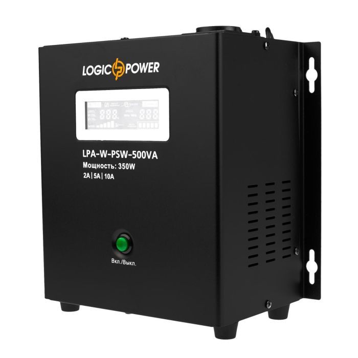 Пристрій безперебійного живлення LogicPower LPA- W - PSW-500VA, 2A/5А/10А (7145) зображення 3