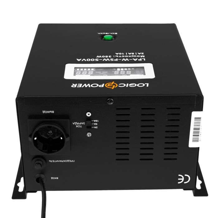 Пристрій безперебійного живлення LogicPower LPA- W - PSW-500VA, 2A/5А/10А (7145) зображення 9