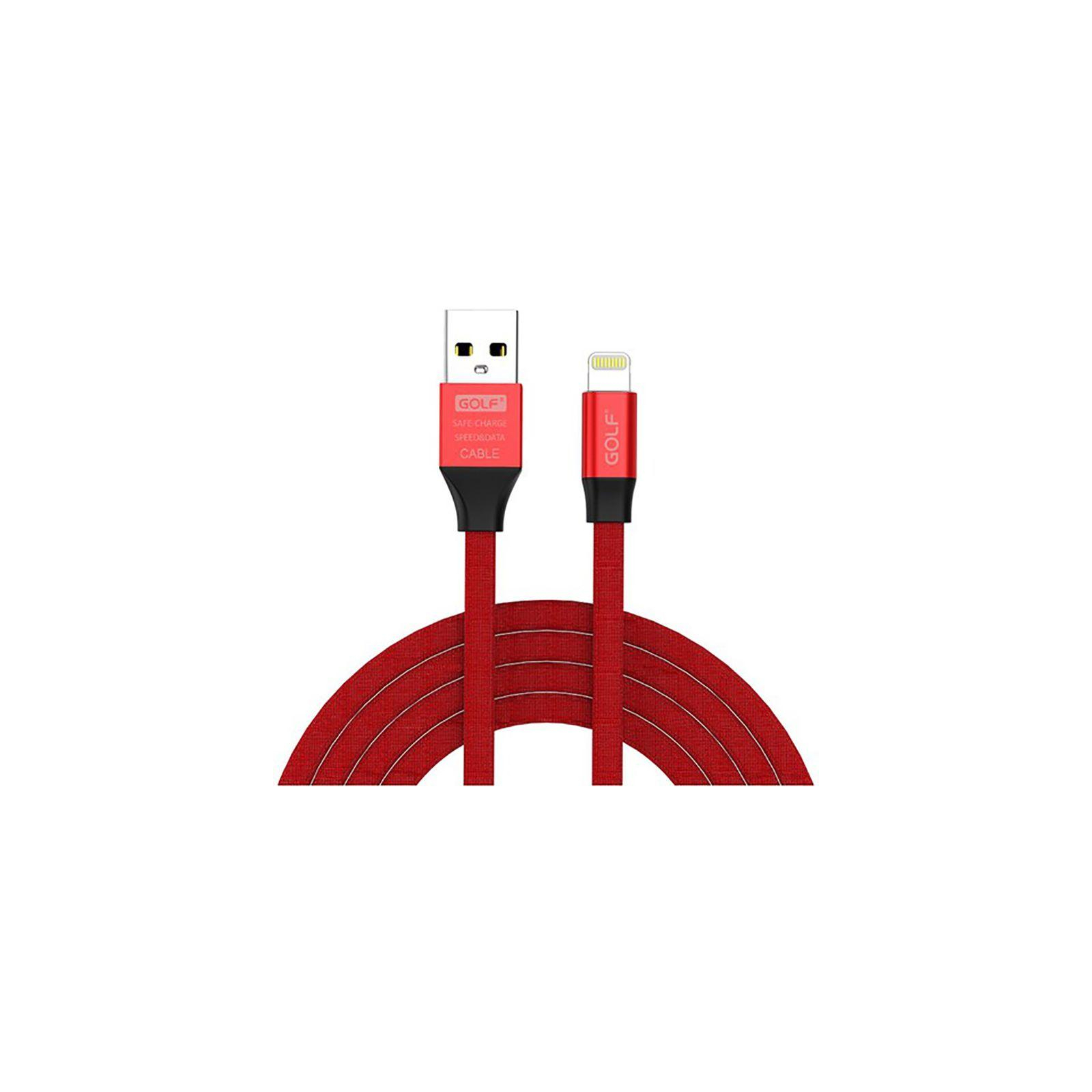 Дата кабель USB 2.0 AM to Lightning 1.0m GC-56I Red Golf (F_56817)