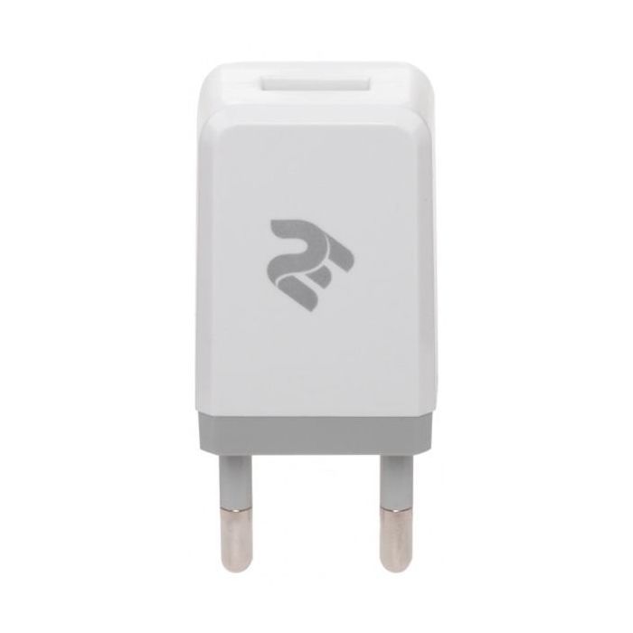 Зарядное устройство 2E USB Wall Charger USB:DC5V/2.1A, white (2E-WC1USB2.1A-W)