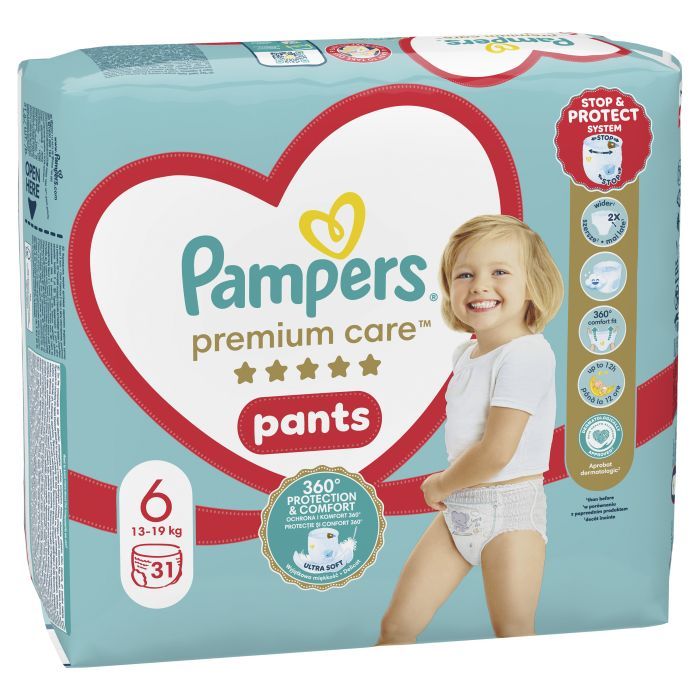 Підгузки Pampers Premium Care Pants Extra Large (15+ кг), 31 шт. (8001090759917) зображення 2