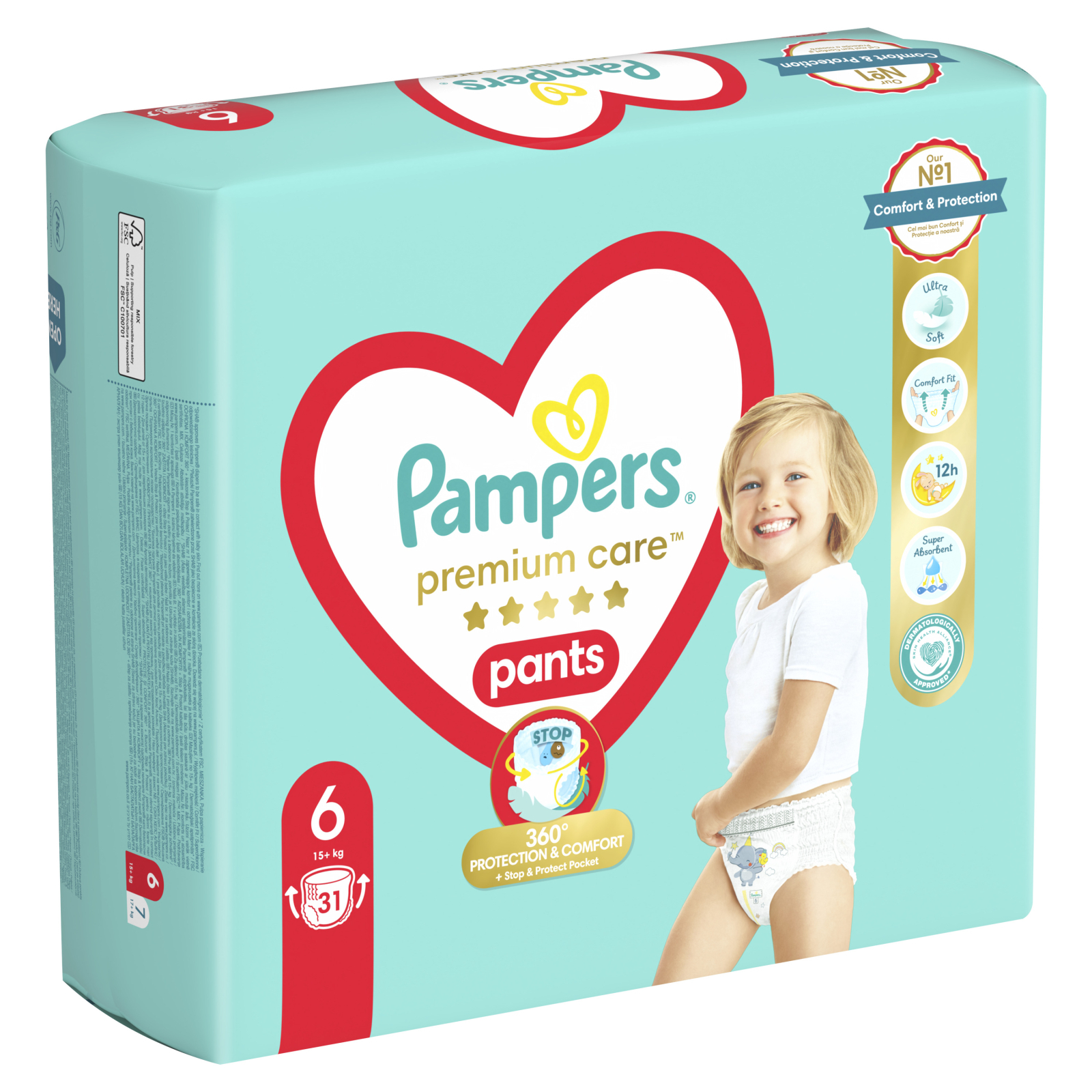 Підгузки Pampers Premium Care Pants Розмір 6 (15+ кг) 42 шт (8001841325545) зображення 3