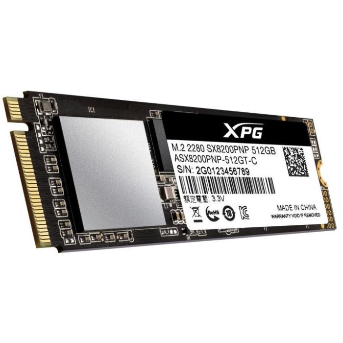 Накопитель SSD M.2 2280 512GB ADATA (ASX8200PNP-512GT-C) изображение 3