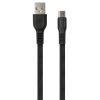 Дата кабель USB 2.0 AM to Type-C 1.0m flat art TPE back Vinga (VCPDCTCFTPE1BK) зображення 2