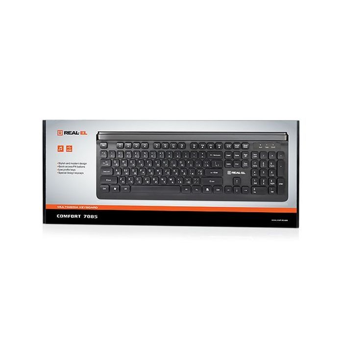 Клавиатура REAL-EL 7085 Comfort Black изображение 4