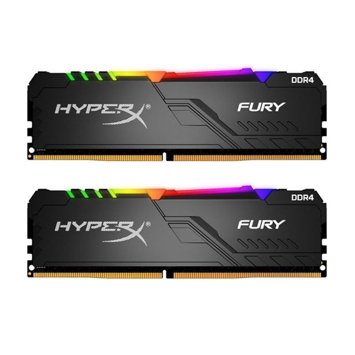 Модуль памяти для компьютера DDR4 16GB (2x8GB) 3200 MHz HyperX FURY RGB Kingston Fury (ex.HyperX) (HX432C16FB3AK2/16)