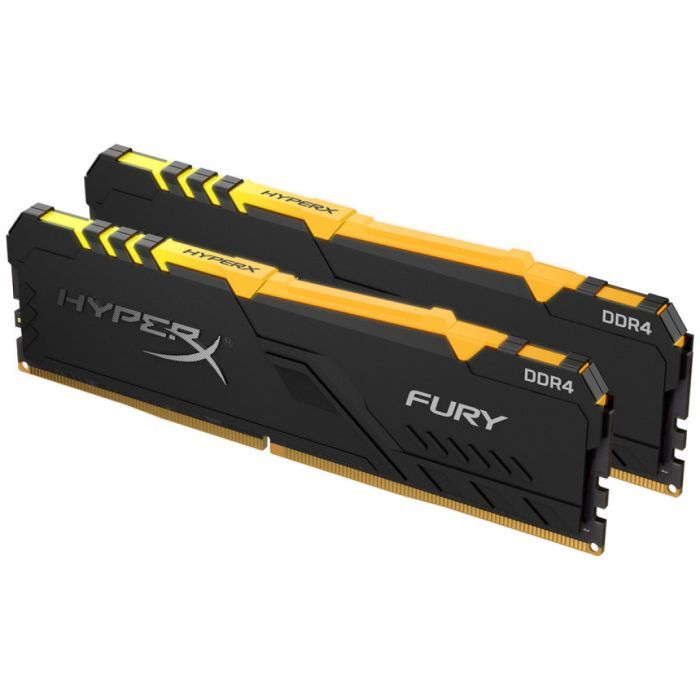 Модуль памяти для компьютера DDR4 16GB (2x8GB) 3200 MHz HyperX FURY RGB Kingston Fury (ex.HyperX) (HX432C16FB3AK2/16) изображение 3