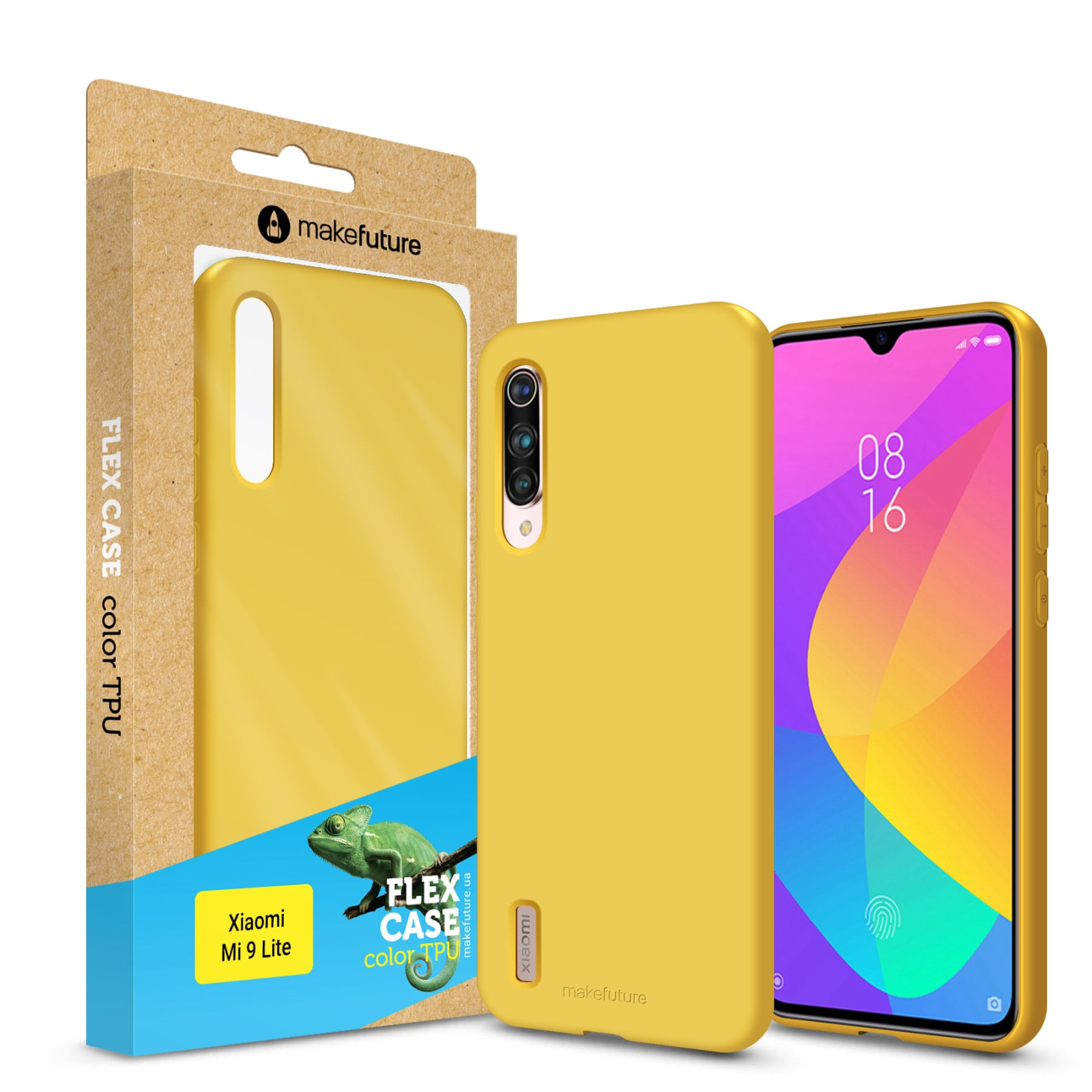 Чехол для мобильного телефона MakeFuture Xiaomi Mi 9 Lite Flex (Soft-touch TPU) Yellow (MCF-XM9LYE)