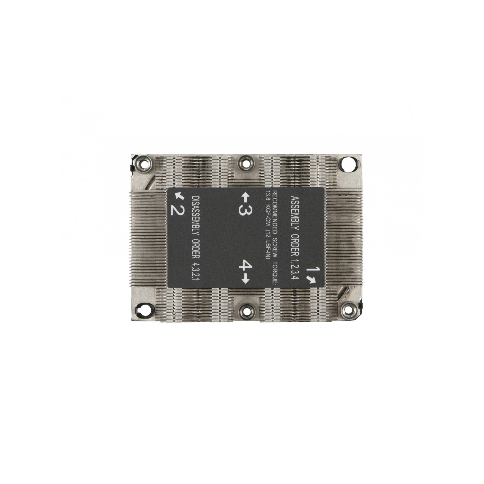 Радіатор охолодження Supermicro SNK-P0067PS/LGA3647/1U Passive (SNK-P0067PS) зображення 2
