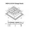 Варочная поверхность Minola MGM 614244 IV Vintage Rustic изображение 7