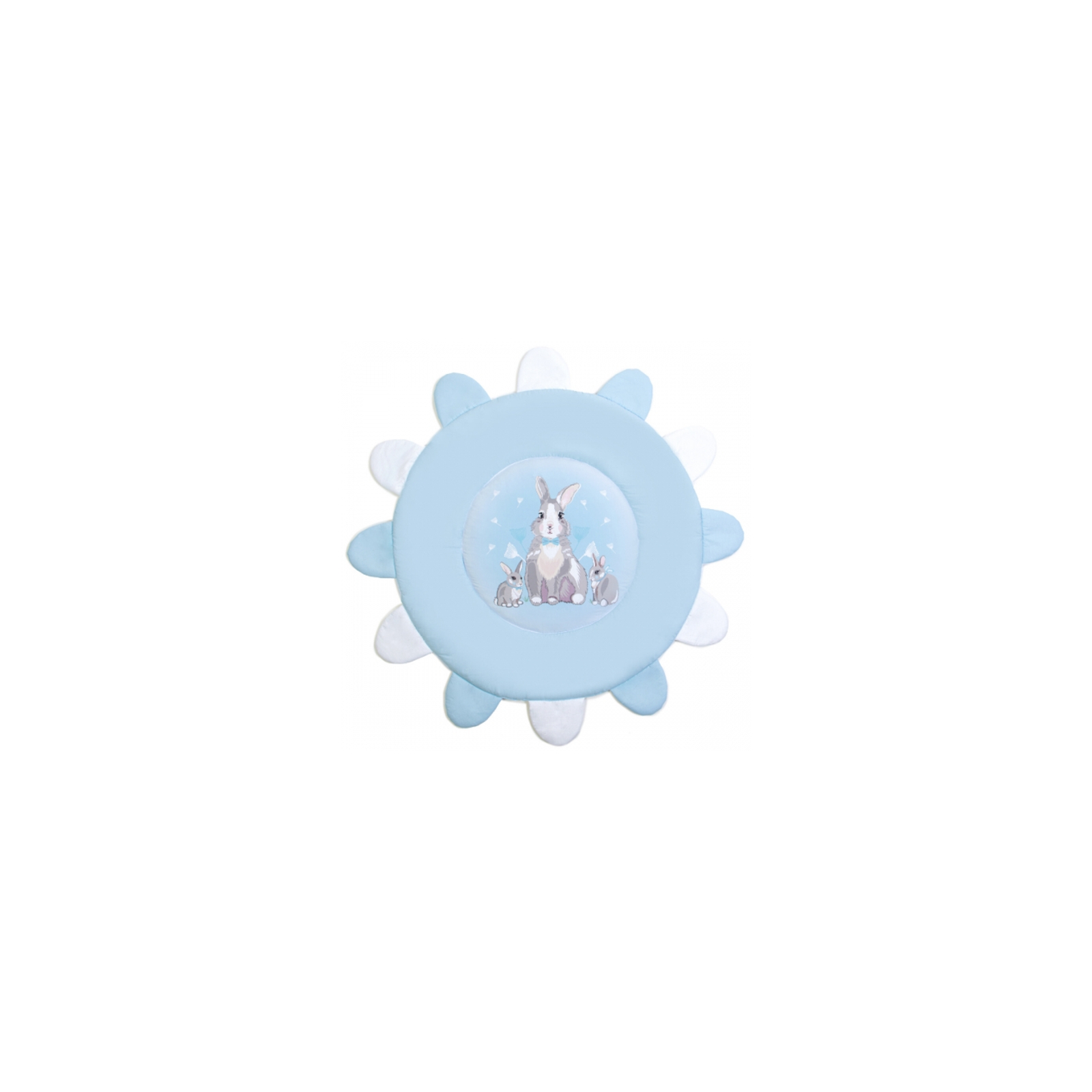 Детский коврик Верес Summer Bunny blue 92х92 (304.04)