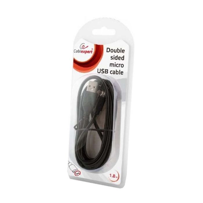 Дата кабель USB 2.0 AM to Micro 5P 1.8m Cablexpert (CCB-USB2-AMmDM-6) изображение 2