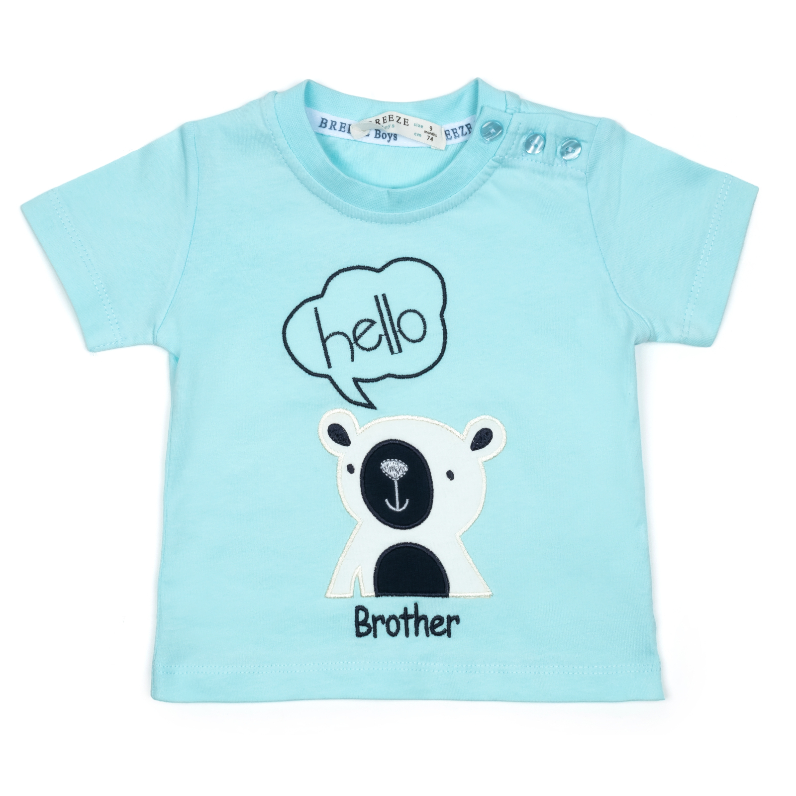 Набір дитячого одягу Breeze HELLO BROTHER (14307-80B-blue) зображення 2